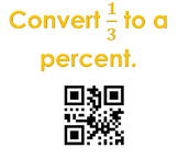 Covert, Compare and Order FDP QR Code Activity