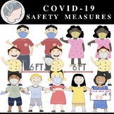 Covid-19 Clipart - Coronavirus Safety Clipart - Kids with 