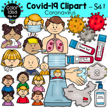 Preview of Covid-19 Clipart - Set 1  ( Coronavirus )