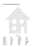 Covid-19 - Quarantine - Word Search - Distance Learning - 