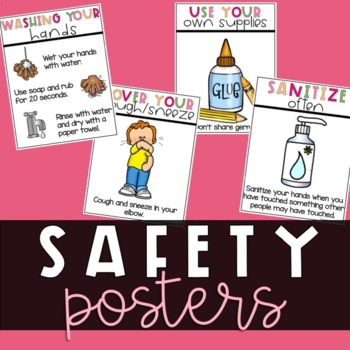 Covid 19 Safety Posters - Editable by Teaching with Kaylee B | TPT
