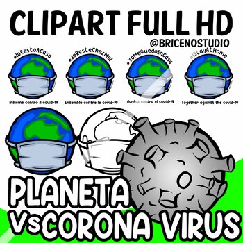 Preview of Covid-19 - clipart - planet