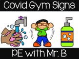 Covid Hand Washing Signs for Gym