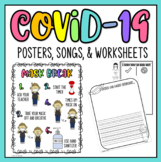 Covid Safety Posters Songs Worksheets and Writing Pages