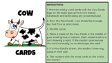 Cow Cards Game: Tricky Words K-2