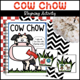 Cow Rhyming Words Farm Literacy Activity