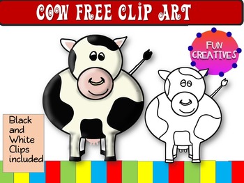 Preview of Cow Clip Art Free