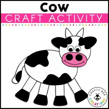 Preview of Cow Craft | Farm Animal Activity | Click Clack Moo Cows That Type | Farm Craft
