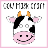 Cow Face Mask Craft | Animal Mask Templates for Kids, Cow 