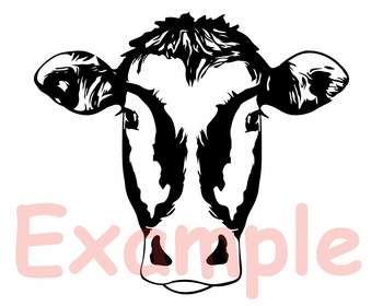 Download Cow Head whit Bandana Silhouette SVG clipart heifer cowboy ...