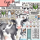 Cow Print Classroom Decor Set