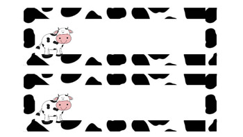 Cow Themed Sentence Strips by Helping Others | TPT