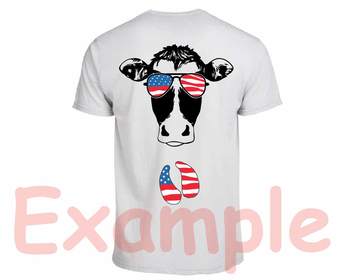 Download Cow Usa Flag Glasses Silhouette Svg Cows Farm Cowboy Western 4th July 865s