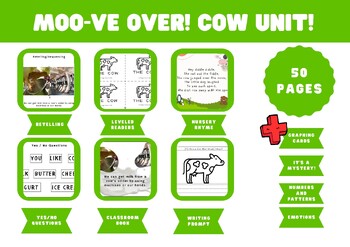 Preview of Cow Unit | Farm Animals | Early Childhood | Pre-K, Preschool, Kindergarten