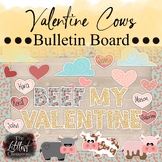 Cow Valentine’s Bulletin Board | Cow Valentine’s Day Door Decor
