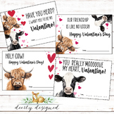 Cow Valentines - Hyland Cow - Cow Printables - Valentine party