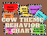 Cow themed behavior chart