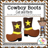 Cowboy Boots Craft | Wild West Craft | Wild West Activities