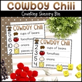 Cowboy Chili Recipe Cards for Sensory Bin - Wild West Coun