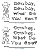Cowboy, Cowboy, What Do You See Emergent Reader for Presch