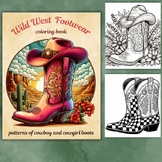 Cowboy & Cowgirl Boot Patterns to Color