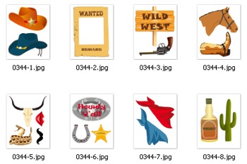 printable western photo booth props