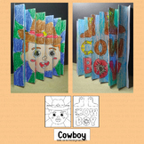 Cowboy Craft Wild West Activities Agamograph Art Coloring 