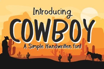Preview of Cowboy Font