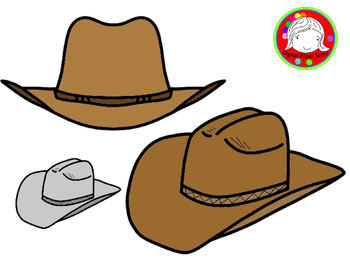 Preview of Cowboy Hat Clipart (Personal & Commercial Use)