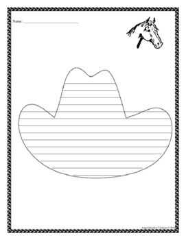 Preview of Cowboy Hat Writing Paper