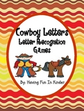 Cowboy Letters - Western Themed Letter Recognition Activities
