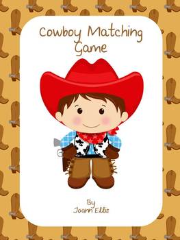 Preview of Cowboy Matching Game