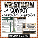 Cowboy Themed Newsletter Templates - Google Slides