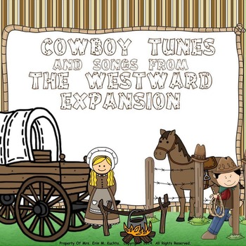 Preview of Cowboy Tunes & Songs from Westward Expansion - A Collection (PDF/PRINTABLE Ed.)