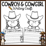 Cowboy and Cowgirl Writing Craft - Go Texan Day - Western 
