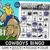 Cowboys Bingo Game and Activities