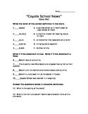 Coyote School News Story Test (SF Reading Street)