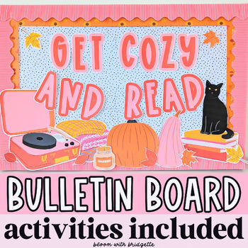 Preview of Cozy Fall Bulletin Board Display and Student Activities