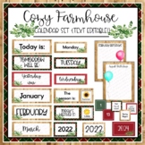 Cozy Farmhouse Classroom Calendar Set {Editable!}
