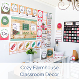 Cozy Farmhouse Classroom Decor Bundle {TEXT EDITABLE!}