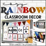 Cozy Rainbow Classroom Decor Bundle