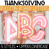 Cozy Thanksgiving A-Z Bulletin Board Letters, Punctuation,