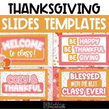 Preview of Cozy Thanksgiving Slides Templates | for Google Slides ™