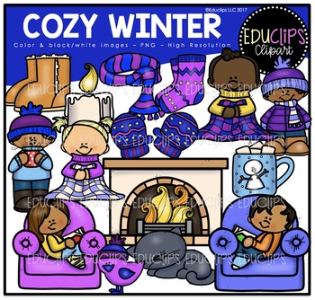 Cozy Winter Clip Art Set {Educlips Clipart} by Educlips