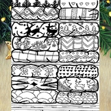 Cozy Winter Theme Coloring Book Pages For Teens and Adults Bundle