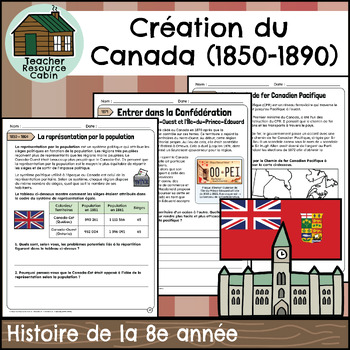 Preview of Création du Canada 1850-1890 (Grade 8 Ontario FRENCH History)