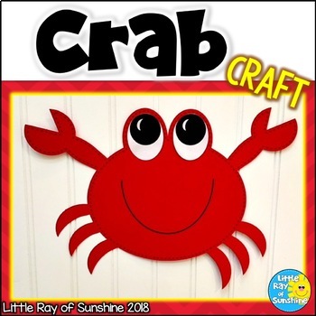 crab craft template