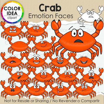 Preview of Crab Emotion Faces