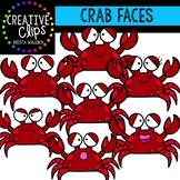 Crab Faces: Summer Clipart {Creative Clips Clipart}