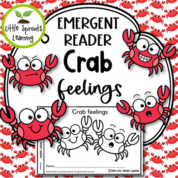 Preview of Crab Feelings Emergent reader (Social Emotional Learning)